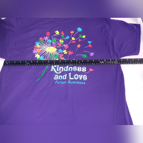 Autism Awareness Share Kindness and Love Gildan Heavy Cotton T-Shirt - Picture 3 of 7